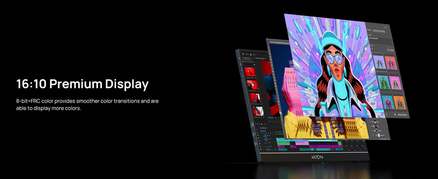 ARZOPA Z1RC 16" 2.5K Creative Monitor