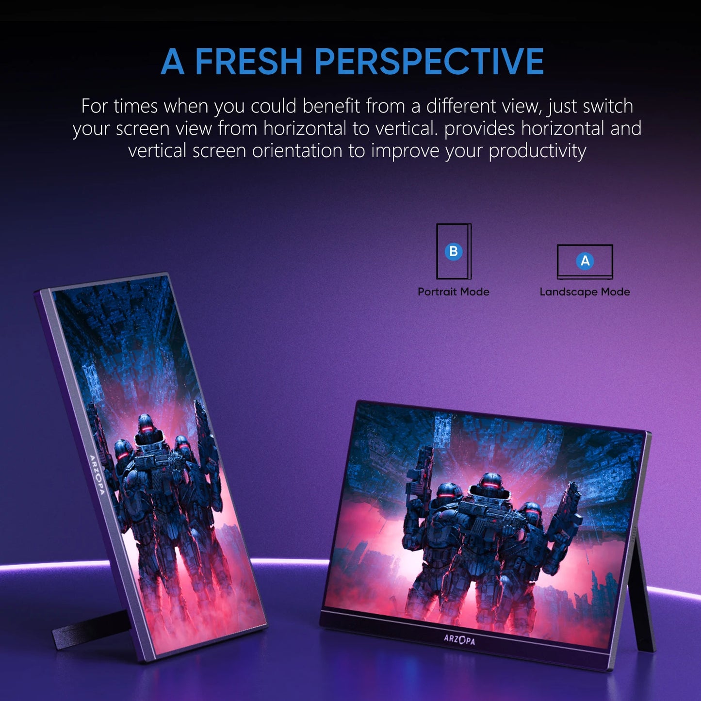 ARZOPA Z1FC 16.1" 144Hz Gaming Monitor