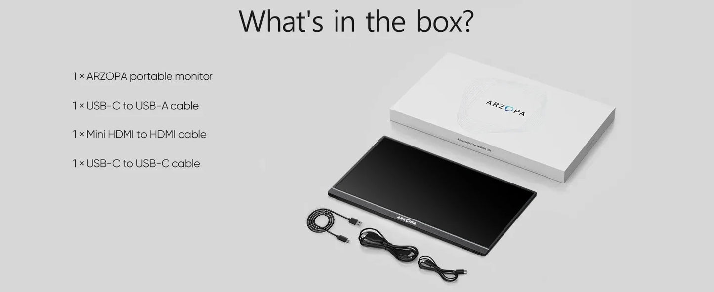ARZOPA Z1FC 16.1" 144Hz Gaming Monitor