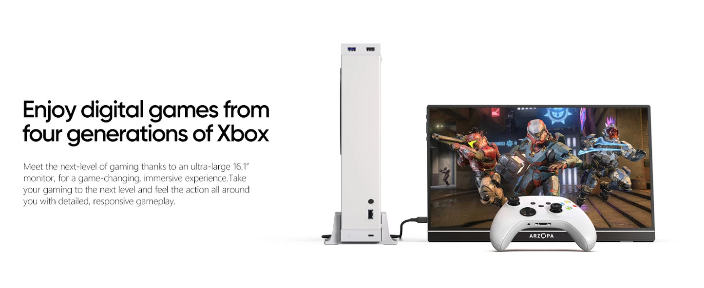 ARZOPA Z1FC 16.1" 144Hz Gaming Monitor